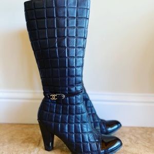 Chanel leather boots